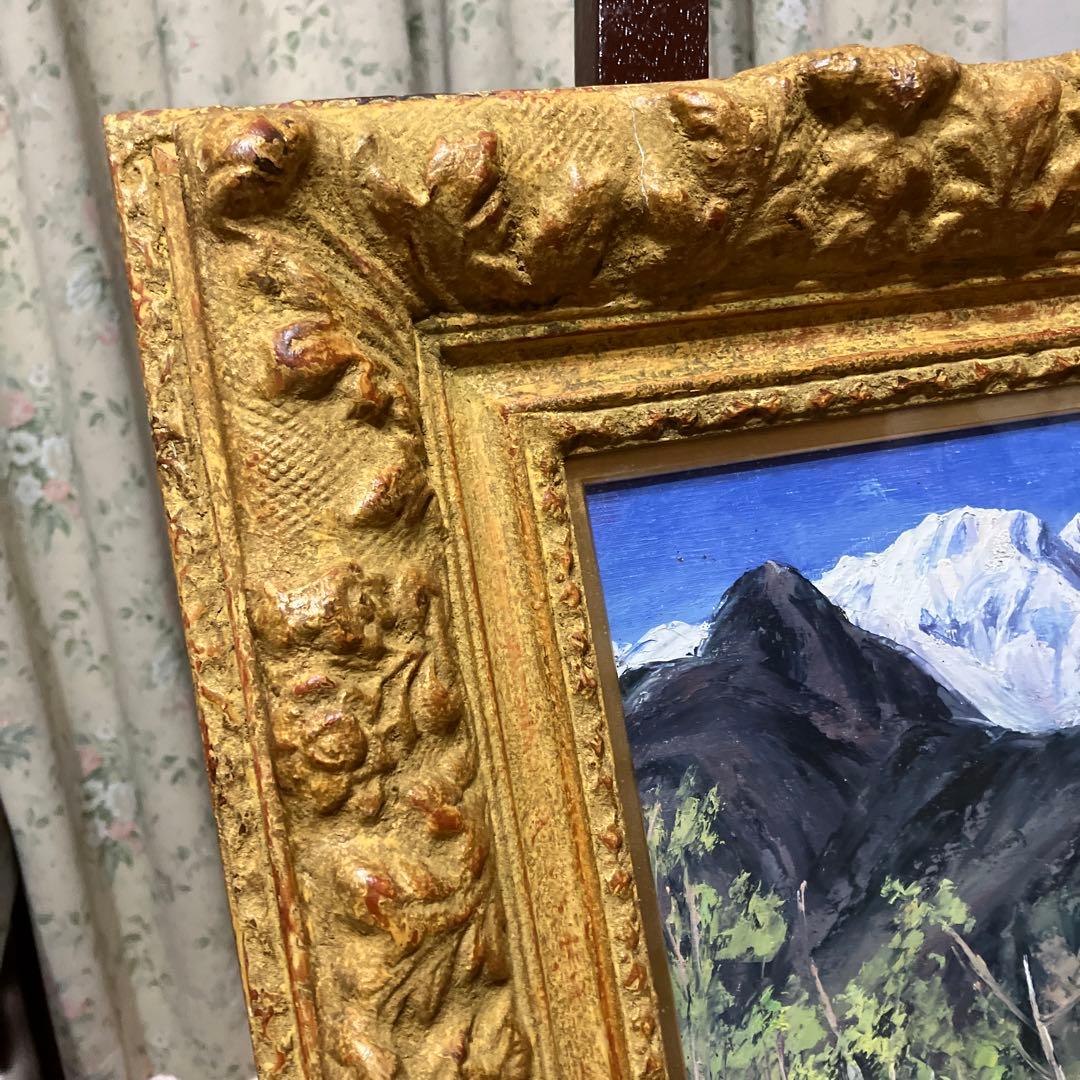 足立源一郎　農鳥岳春雪　夜叉神峠にて