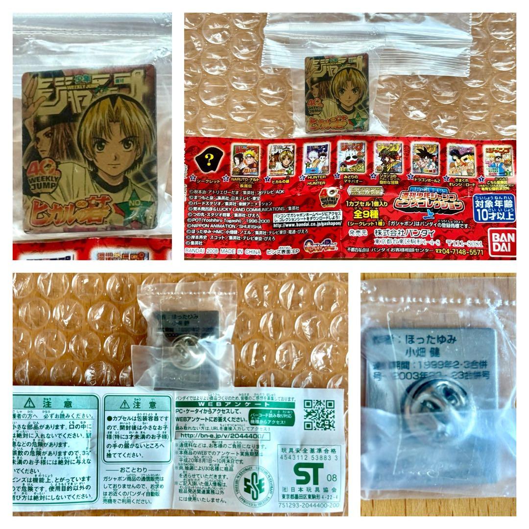 ヒカルの碁 ヒカ碁 ピンズ 5種13点セット 進藤ヒカル 藤原佐為 塔矢アキラ