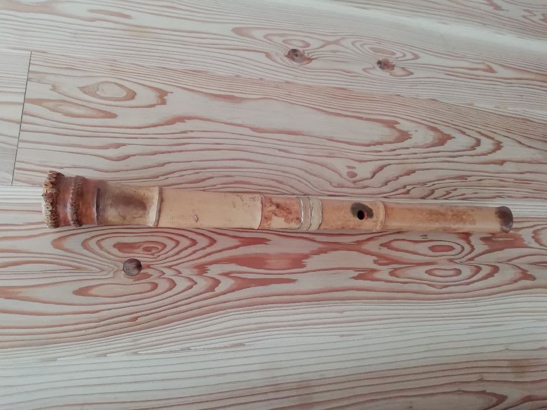 (値下げしました)竹製 尺八 5穴 専用ケース付き