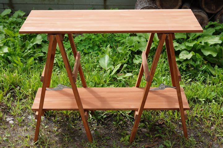 ウッドシェルフ　ウッドラック　チーク色(塗装済)   木製　棚　ハンドメイド