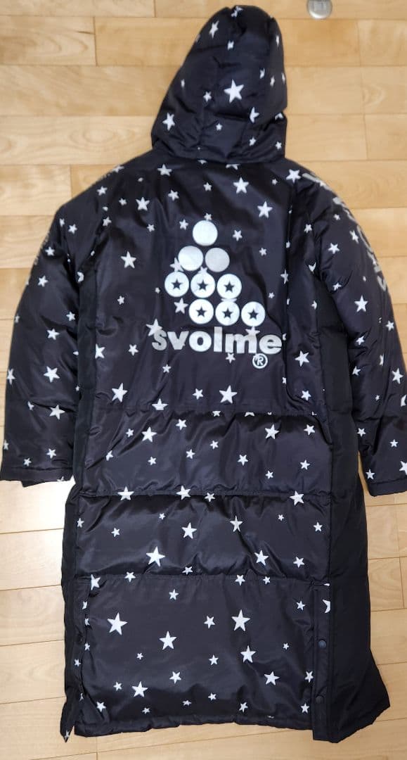 Svolme スボルメ 星柄 フード付きベンチコート