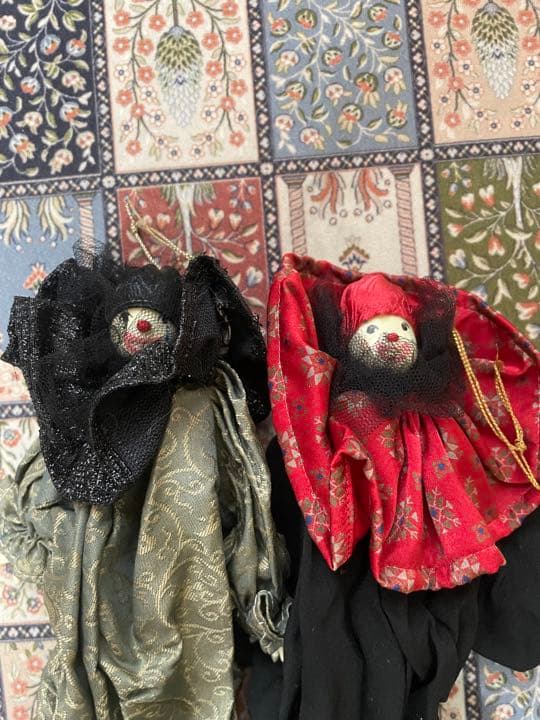 ビスクドール　ピエロ　セット　人形