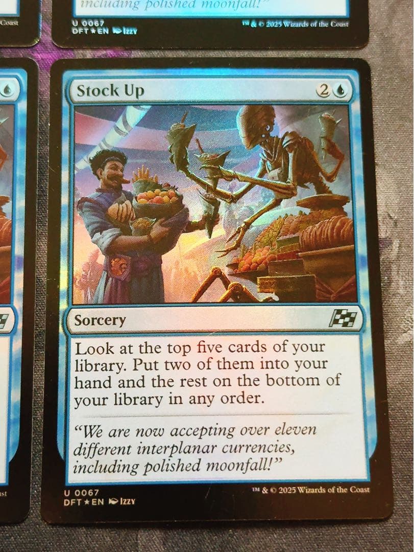 【foil】食糧補充　英語　4枚セット