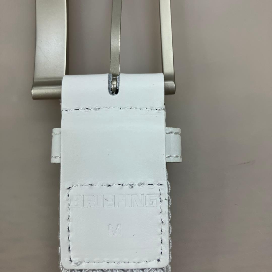 BRIEFING メンズベルト ホワイト Mサイズ