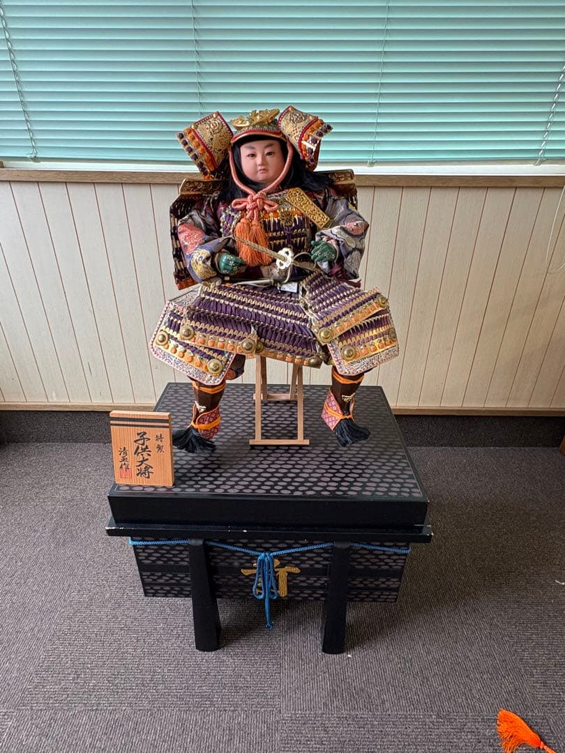 五月人形 一式／約50年物 当時物／武者人形・子供大将／現状渡し