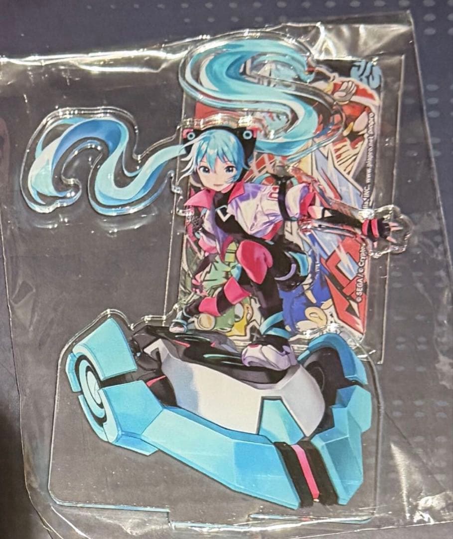 SEGA 初音ミク　アクリルスタンド　ソニックレーシング　クロスワールド