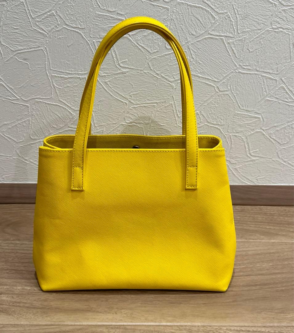 LADIN 黄色 トートバッグ 付属ポーチ付き