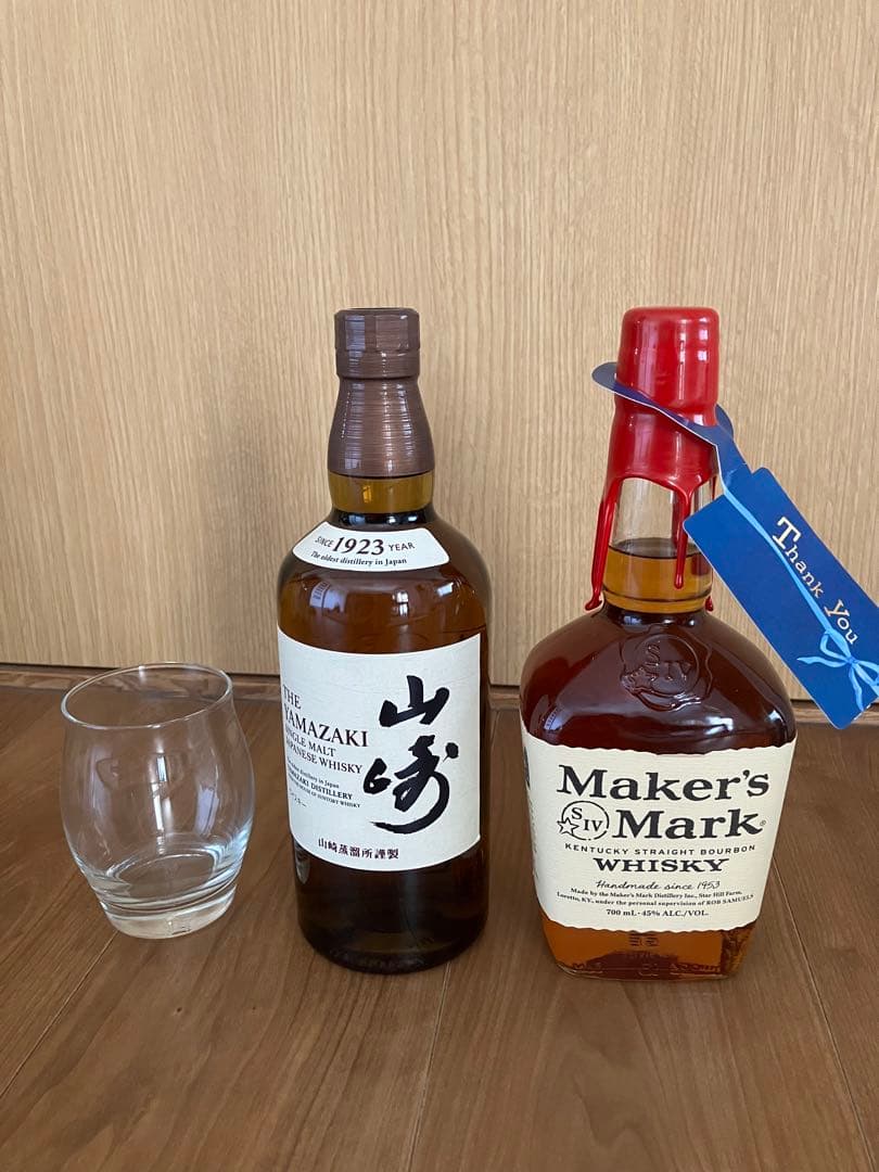 サントリー 山崎 シングルモルト・メーカーズマーク　ウイスキーセット