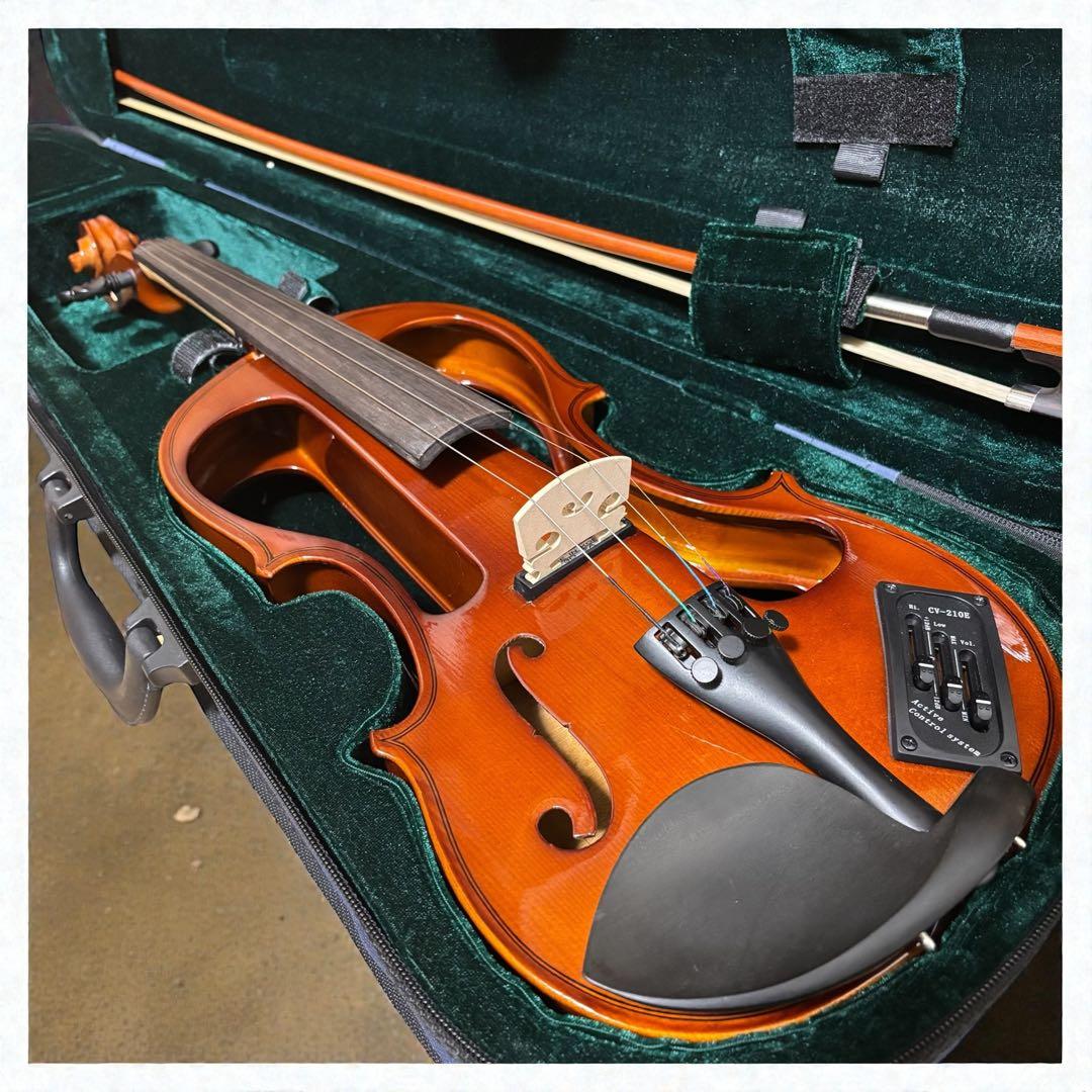 【入門用】HALLSTATT CV-210E エレキバイオリン 美品 セット