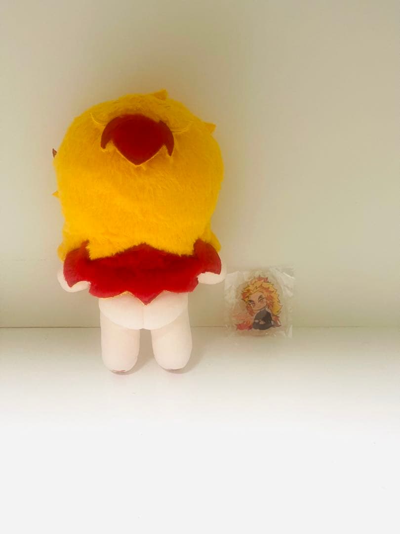 20cm ぬいぐるみ 炎柱　煉獄杏寿郎　激カワ　スケルトン入りタイプ 特典付き