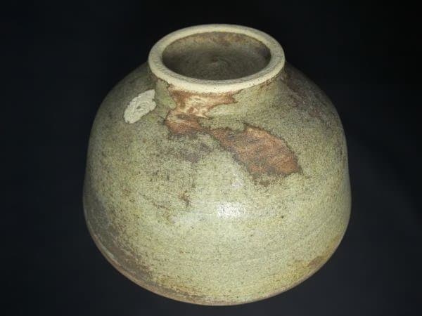 墨田窯 金太漢 作 高麗伊羅保 銘「鳳来」大徳寺 養徳院 神波東嶽和尚箱書