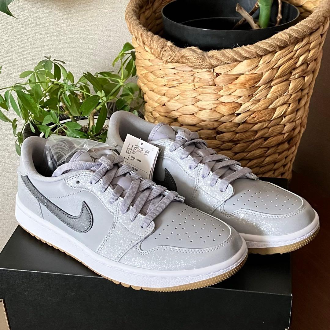 シューズ(女性用) Nike Air Jordan 1 Low Golf Wolf Grey Gum