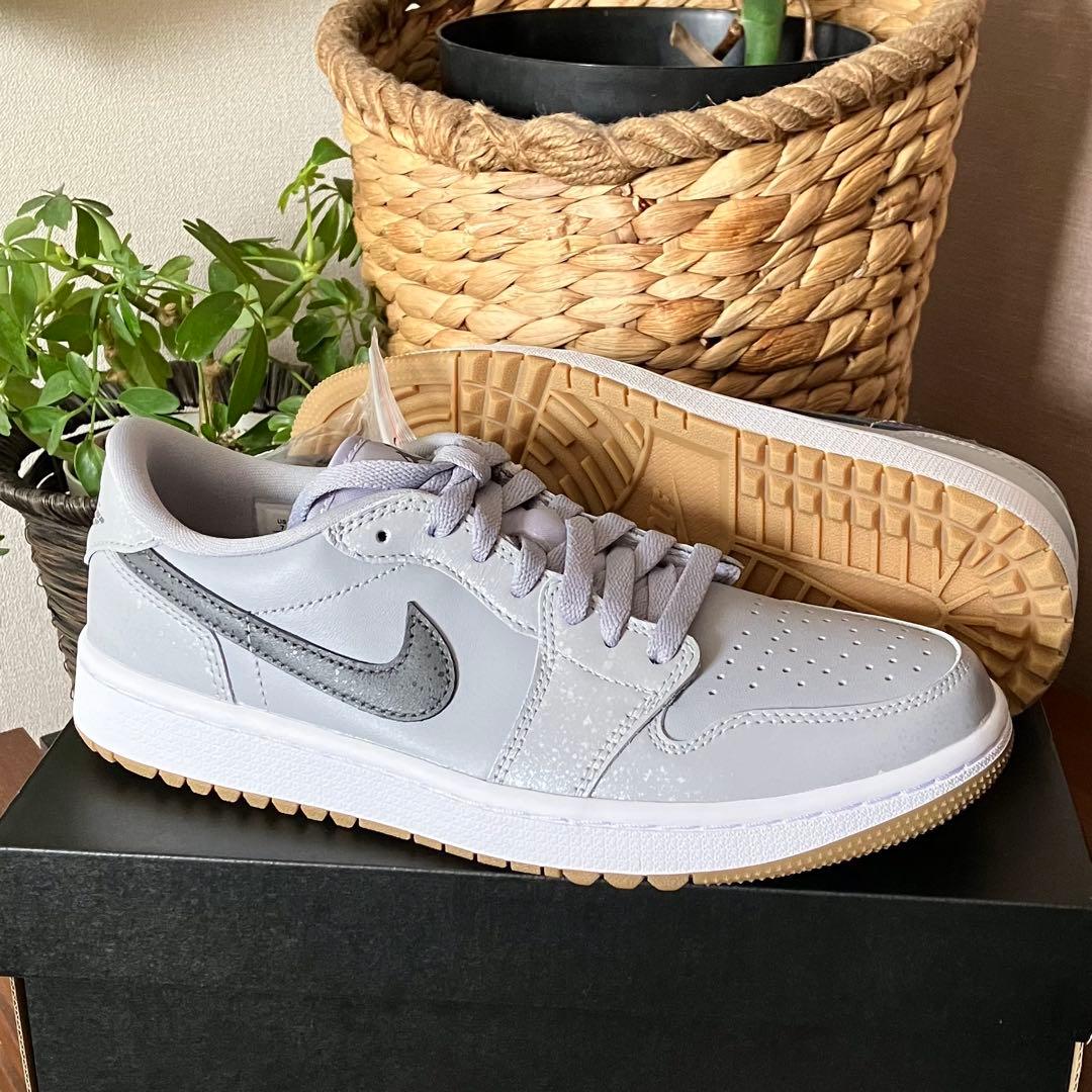 シューズ(女性用) Nike Air Jordan 1 Low Golf Wolf Grey Gum