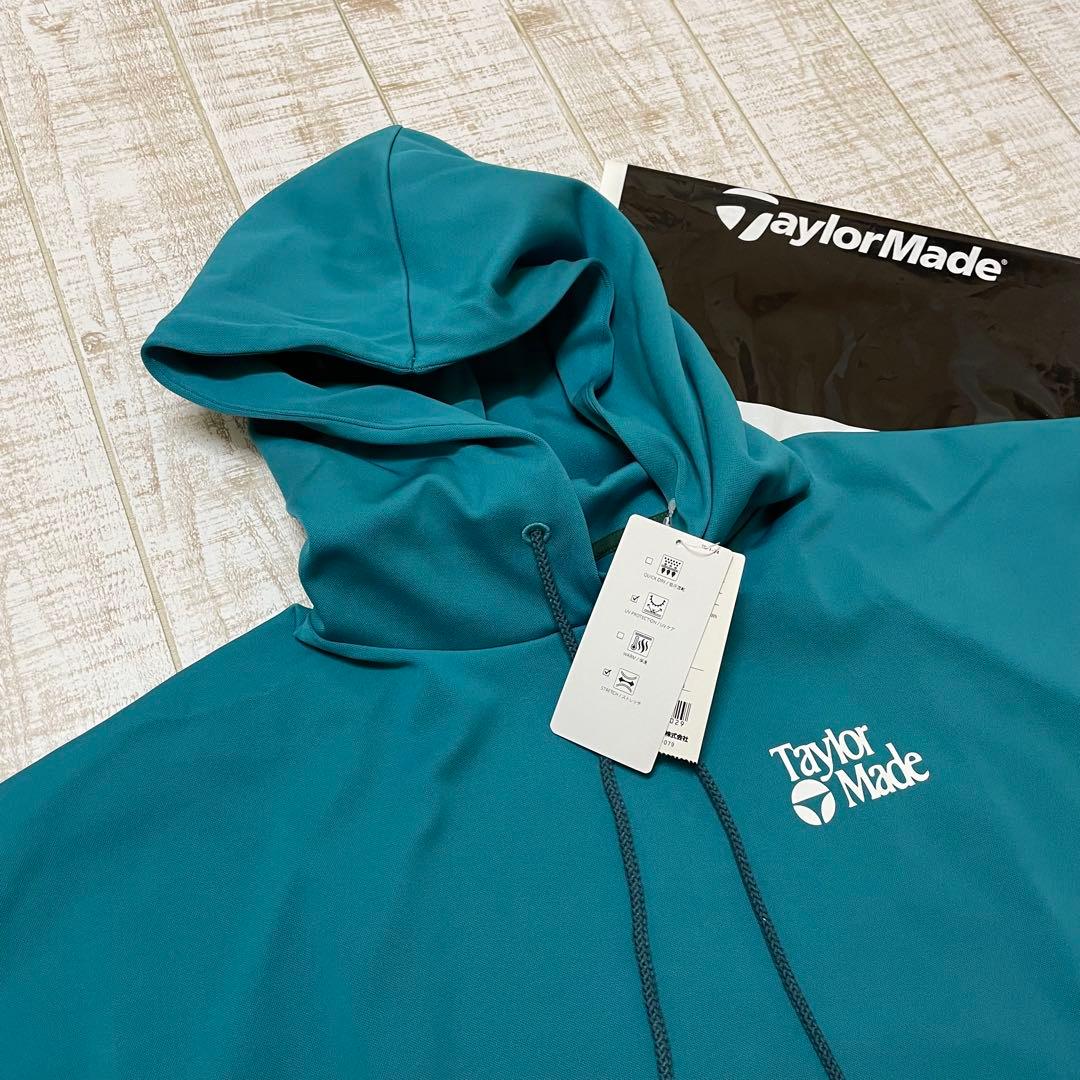 新品 テーラーメイド パーカー 保温 胸ロゴ グリーン Mサイズ
