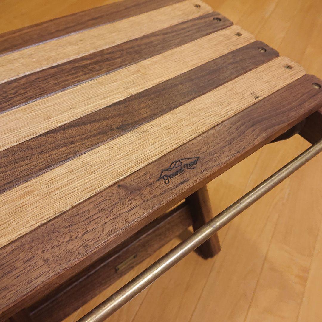 Ground Zero ウォルナット×真鍮 サイドテーブル 木琴テーブル