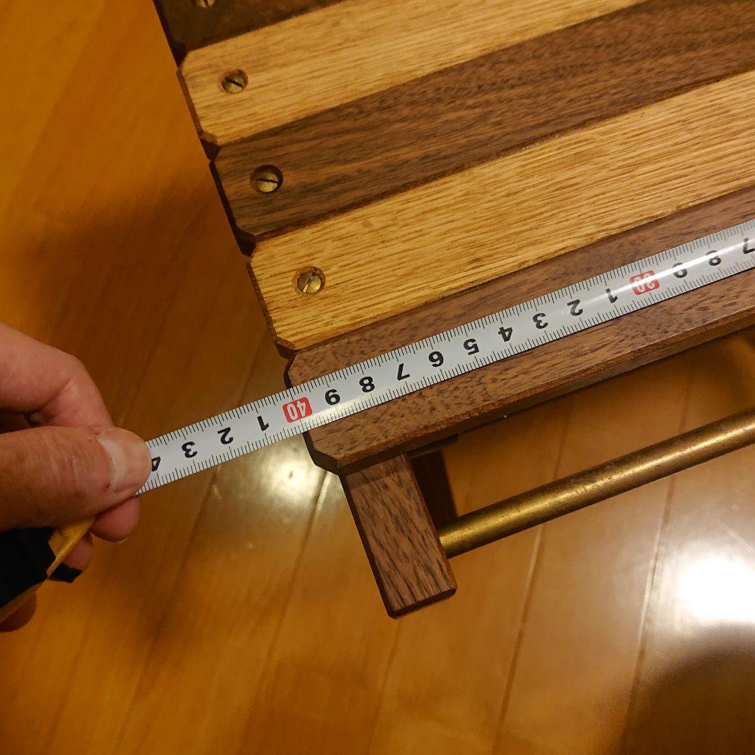 Ground Zero ウォルナット×真鍮 サイドテーブル 木琴テーブル