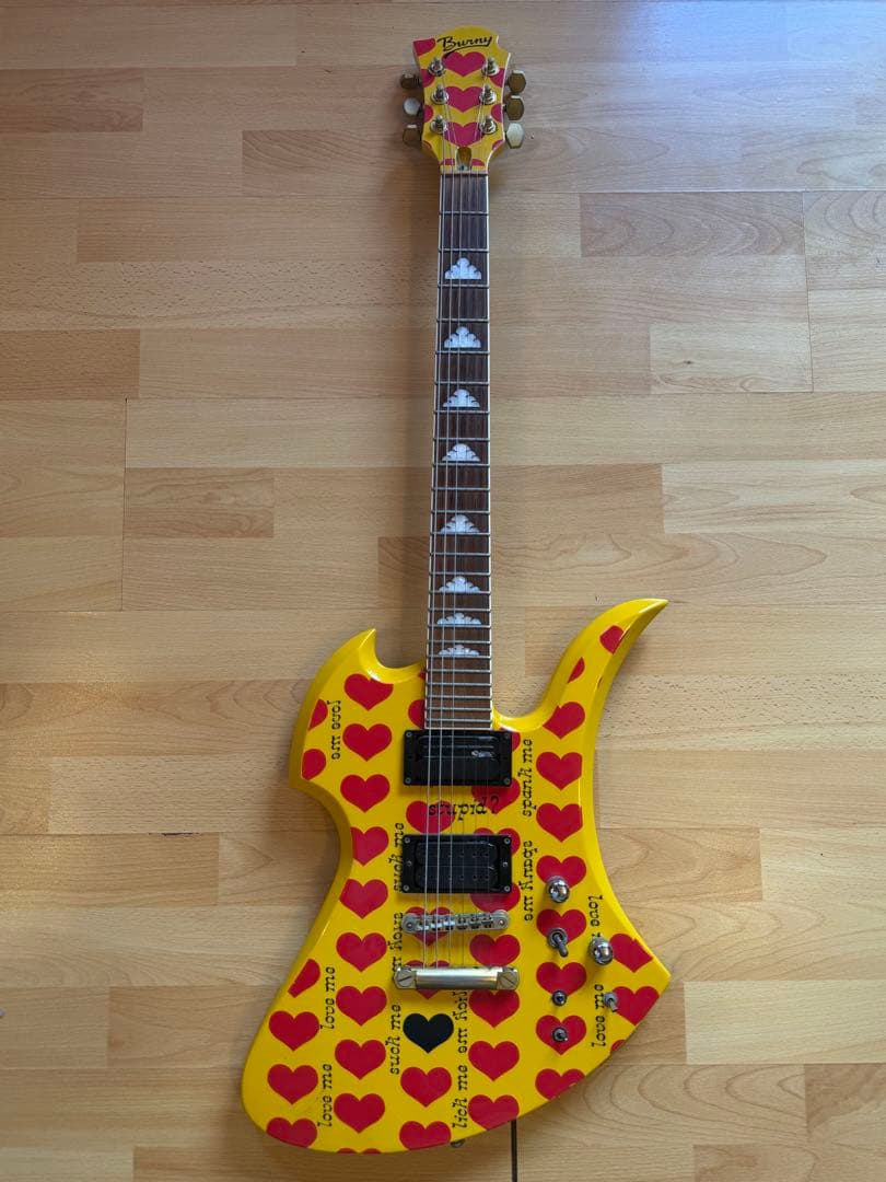 イエローハート ギター Burny MG-145S hide