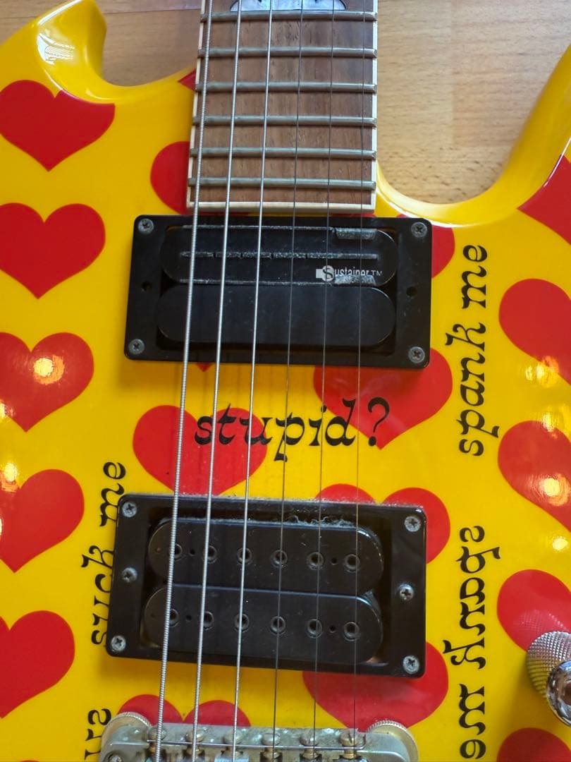 イエローハート ギター Burny MG-145S hide