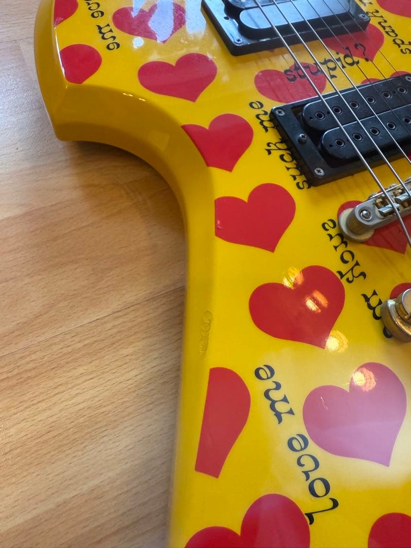 イエローハート ギター Burny MG-145S hide