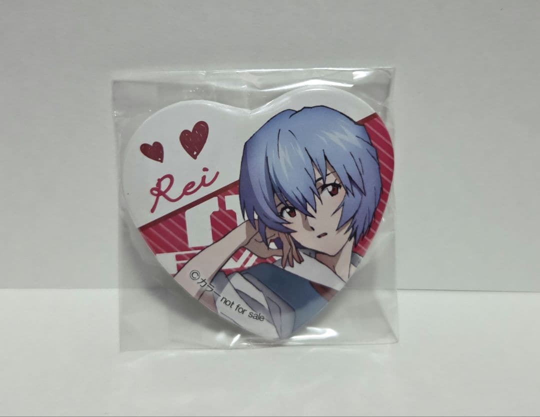綾波レイ　ハート缶バッジ