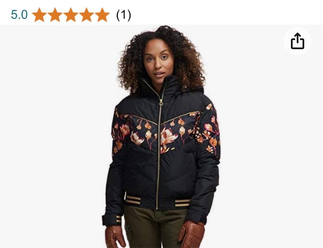 ROXY 花柄 ウィンタージャケット DRYFLIGHT 15K