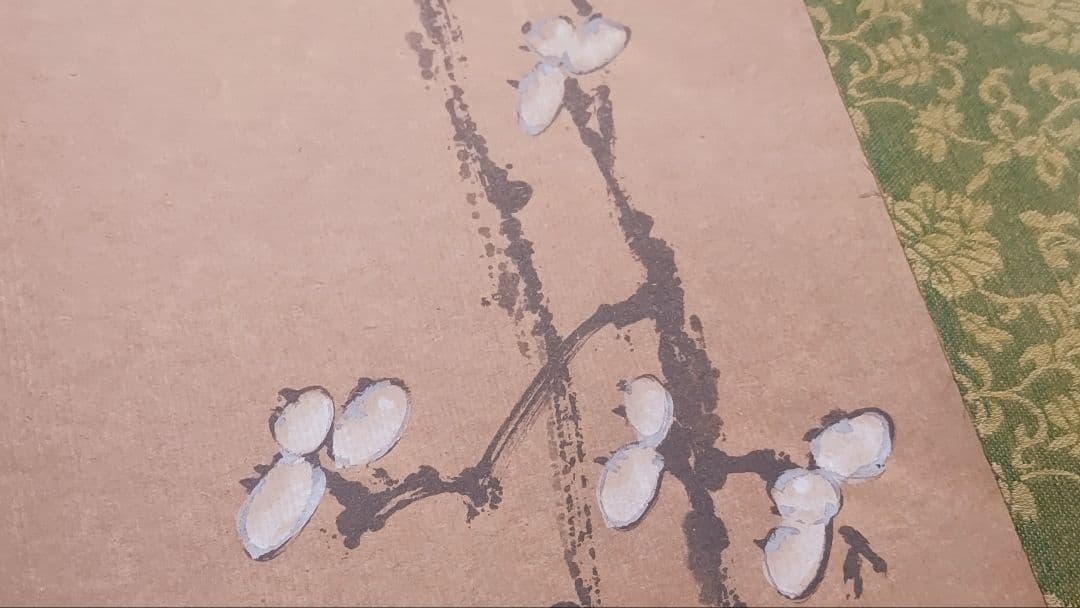 ご希望額まで値下げ～@中国画家 斉白石 花鳥図の印刷掛軸(一部に手彩色) 2本