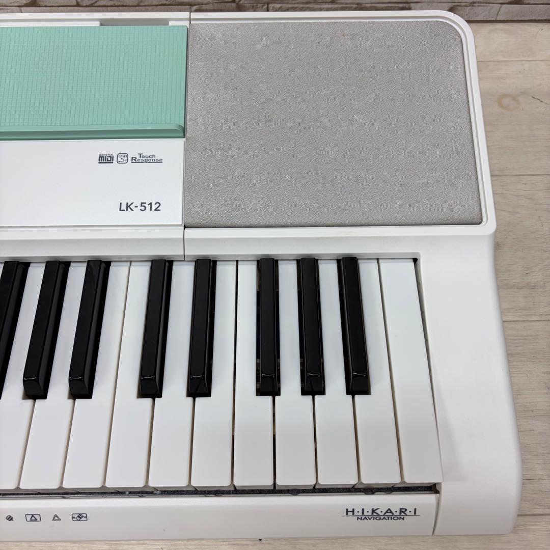 CASIO カシオ 光ナビゲーション 電子キーボード LK-512 ⑥