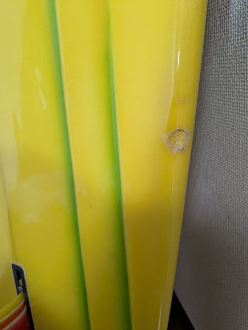 送料込み　LOCAL POINTS サーフボード イエロー 約180cm