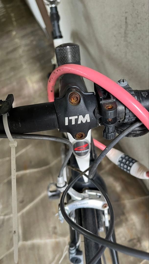 自転車　本体　アンカー　ロードバイク　競輪　ホワイト　ブラック