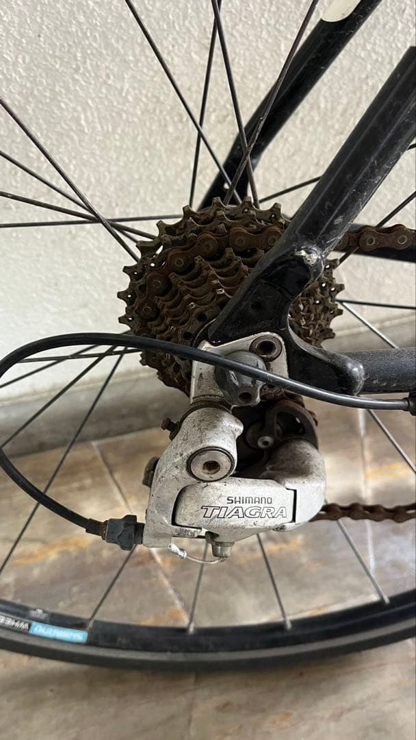 自転車　本体　アンカー　ロードバイク　競輪　ホワイト　ブラック