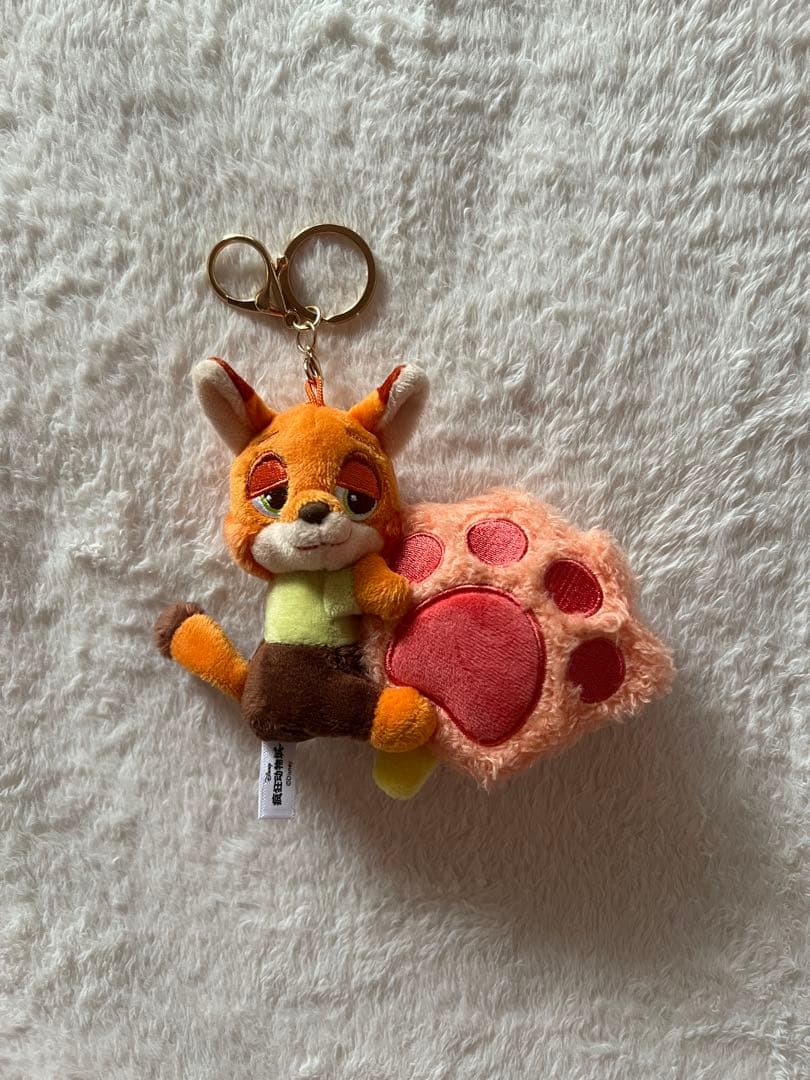 レア品 上海ディズニー ズートピア ニック イヤーマフ キーホルダーセット