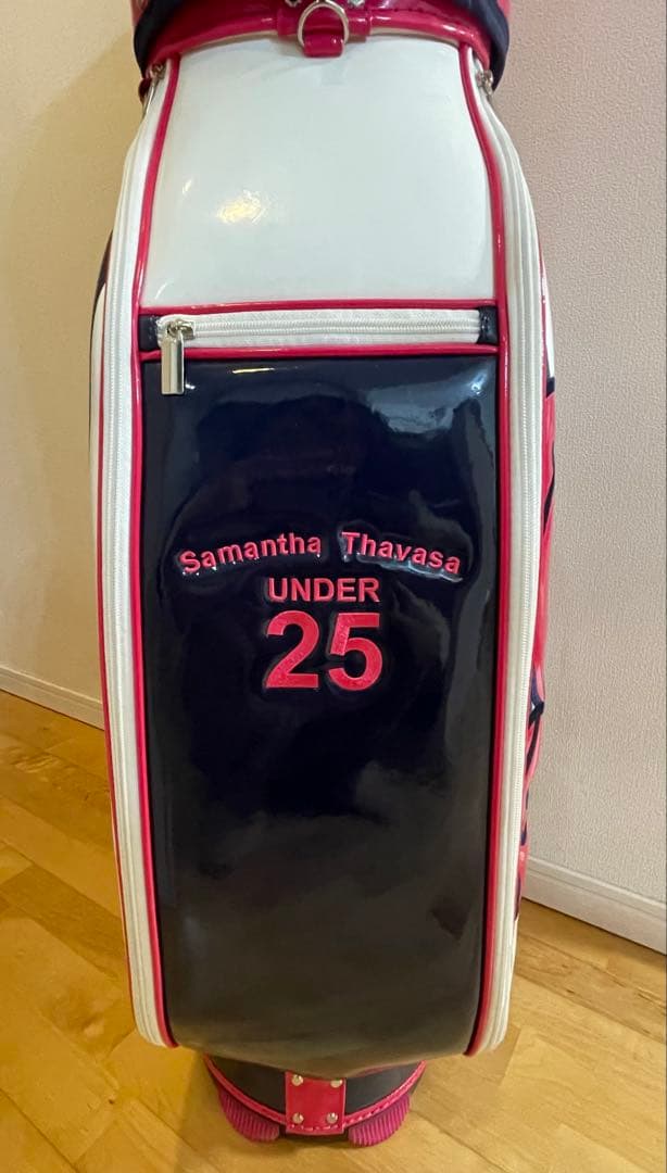 サマンサタバサ 限定　レア　エナメル　キャディバッグ　ネイビー 新品