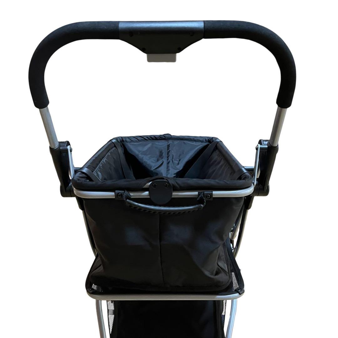 ECoCa ショッピングカート 保冷バッグ付き ブラック カート エコカ 買物