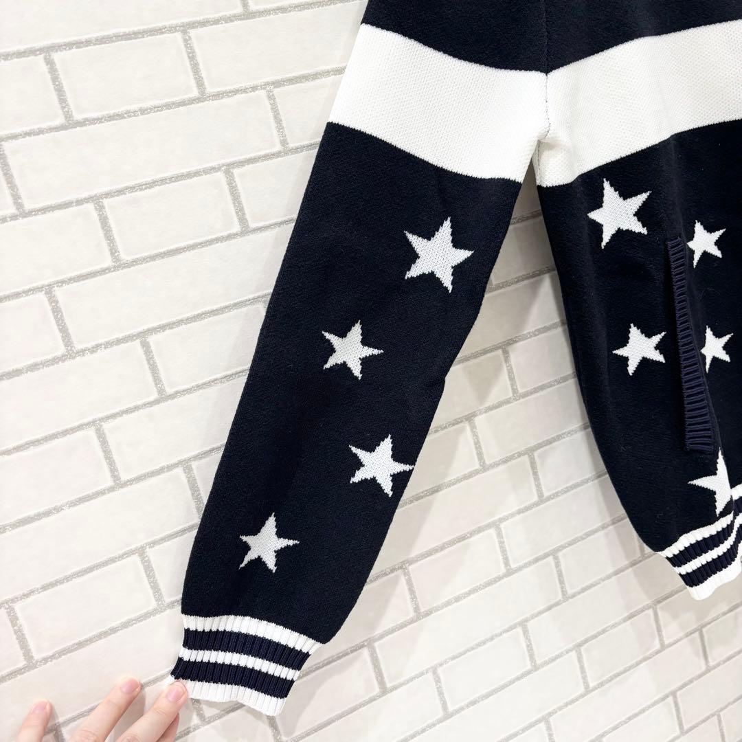 パーリーゲイツ　パーカー　ニット　星柄