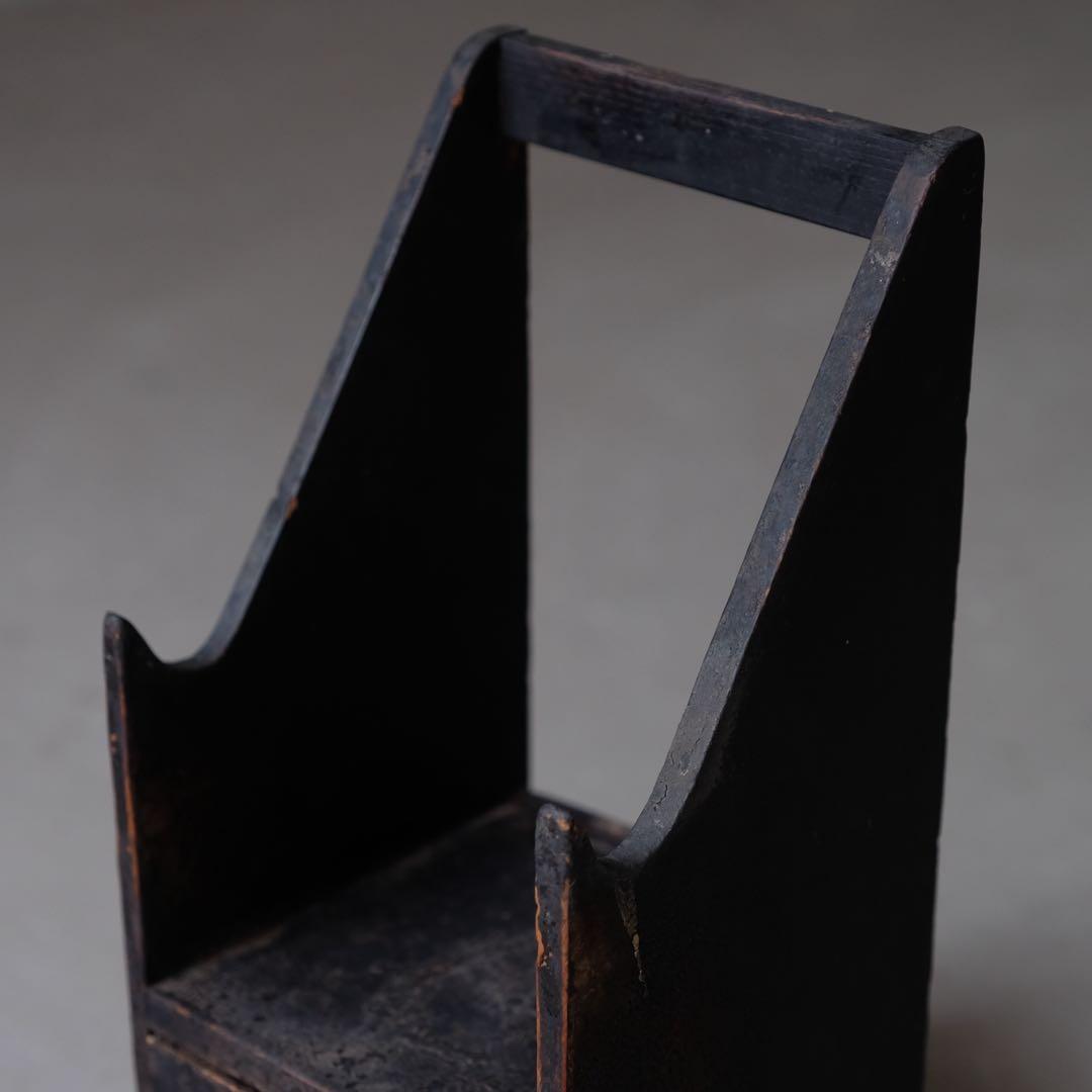 松材 スタンド付き小引き出し　刀掛け 抽斗 古家具 古道具 骨董 古美術 古民具