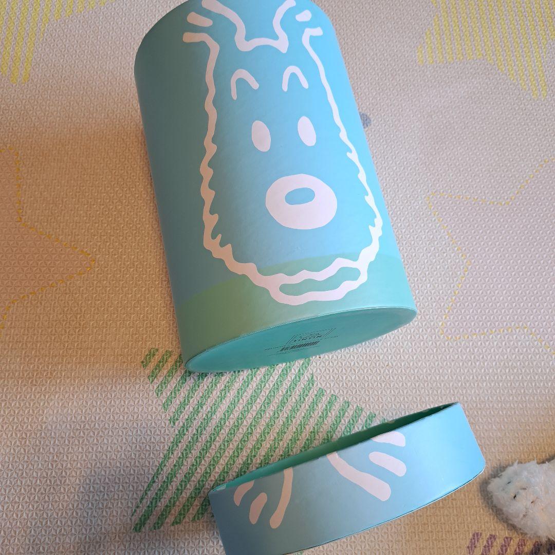 タンタンの冒険　スノーウィ　犬　ぬいぐるみ　TINTIN 白い　箱付き　筒