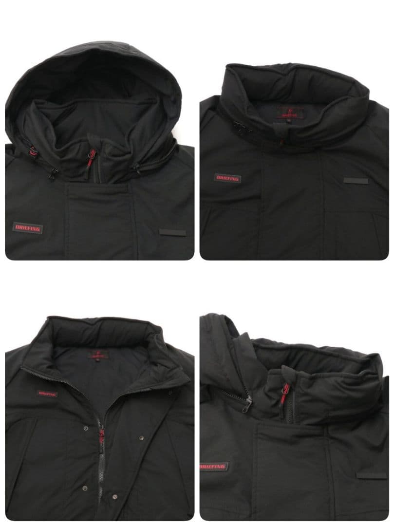 ブリーフィング ダウンベンチコート　ブラック　ヒーター付き温度調節