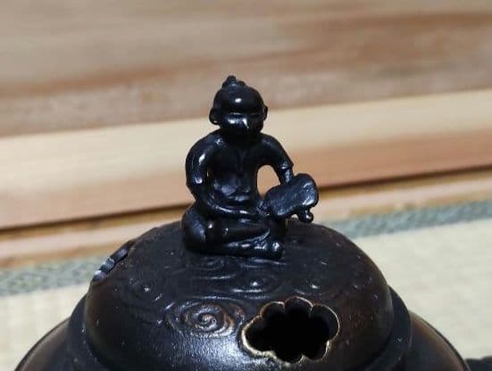 [新品未使用]香炉　村田宏　高岡銅器　七福神　桐箱入り 　村田宏作/香炉