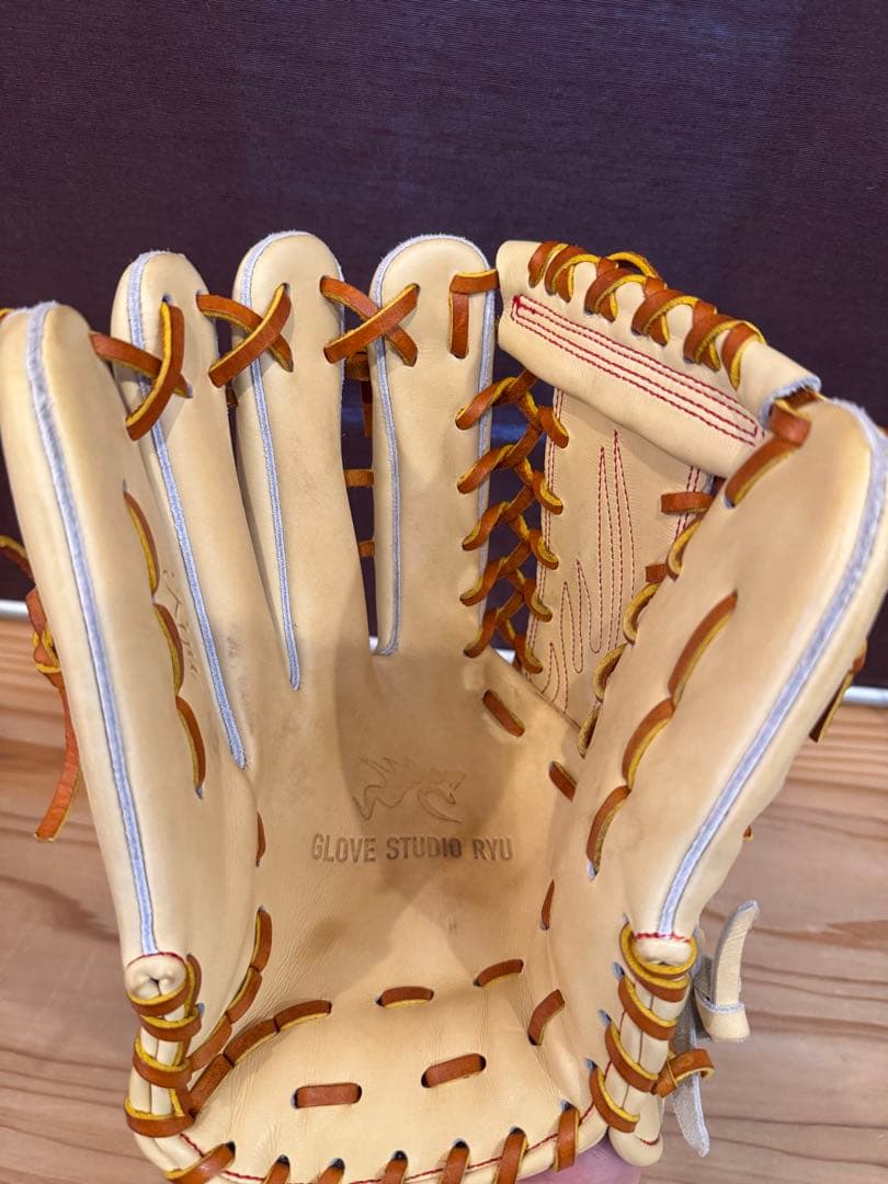 ryu 硬式用グローブ　左利き　キャメル