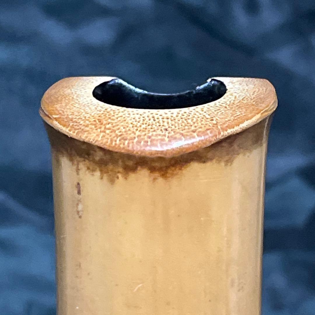 尺八 琴古流 竹治 2尺3寸管 中継ぎ籐巻き銀三線 【音出し確認済み】