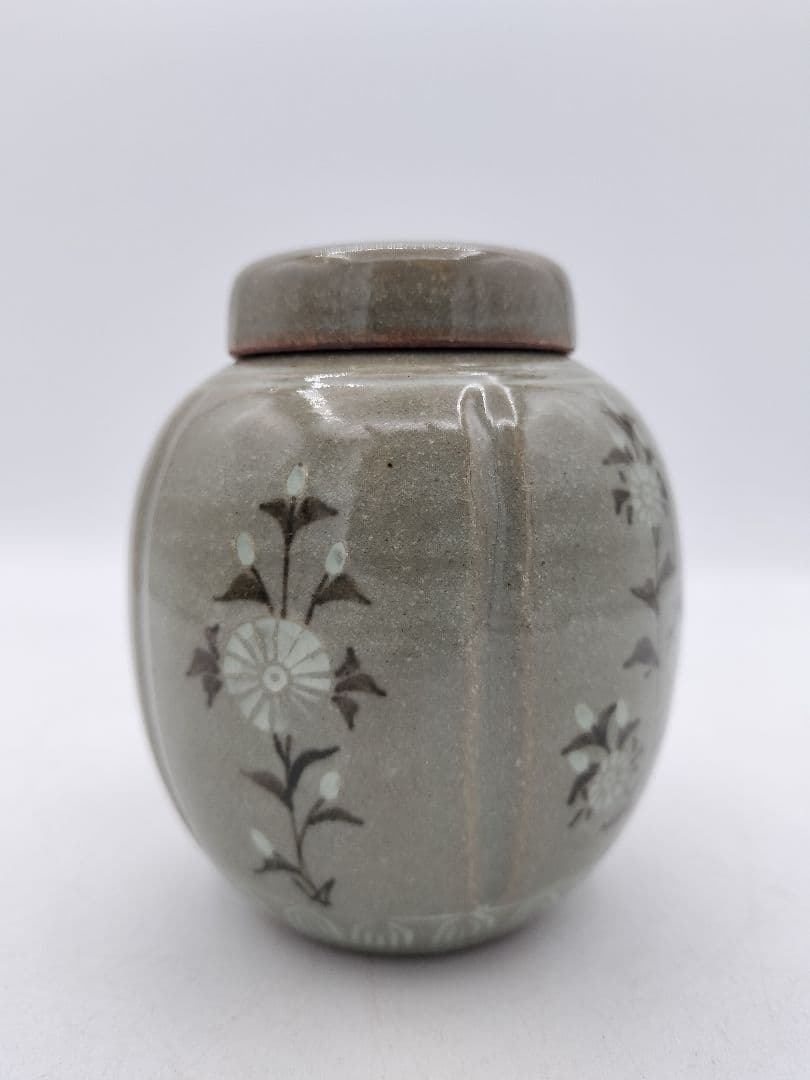 c724 煎茶　茶入 今岡妙見 茶道具 古物