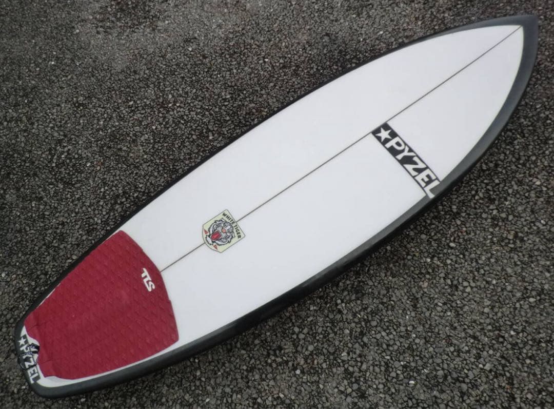 PYZEL ショートボード ホワイトタイガー　5’0”