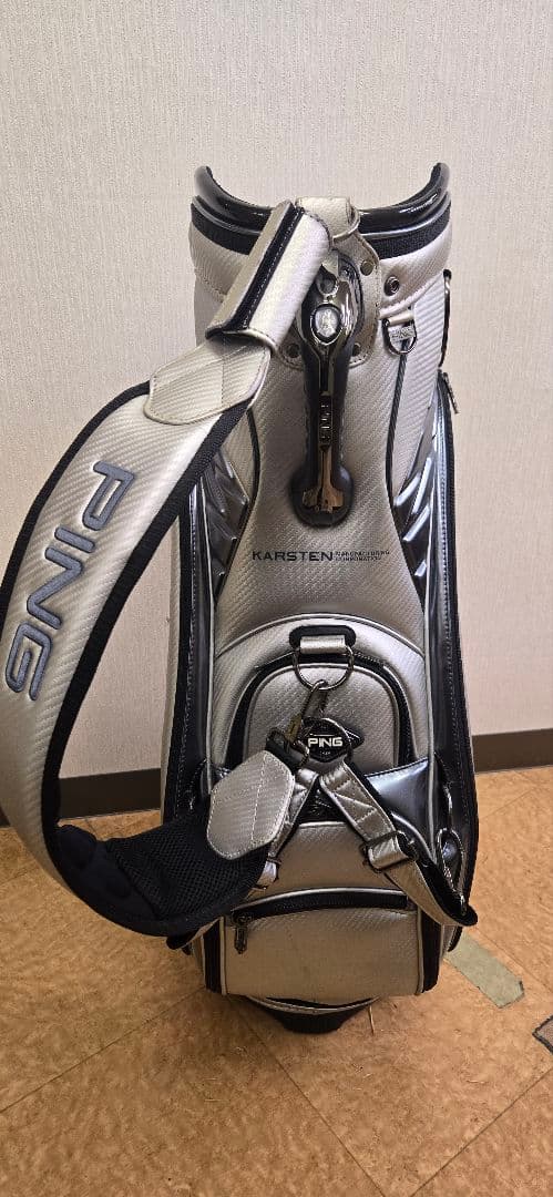 PING KARTEN キャディバッグ シルバー/ブラック