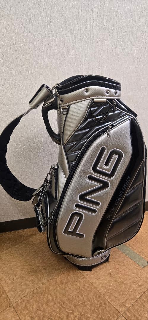 PING KARTEN キャディバッグ シルバー/ブラック