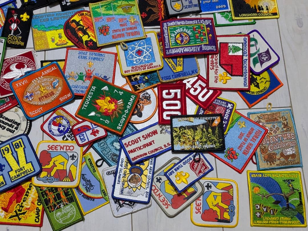 アメリカ 刺繍ワッペン ボーイスカウト BSA まとめ売り ビンテージ 当時物