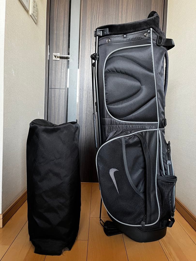 美品NIKE GOLF ナイキゴルフ　スタンド型キャディバッグ　希少旧ロゴ　黒