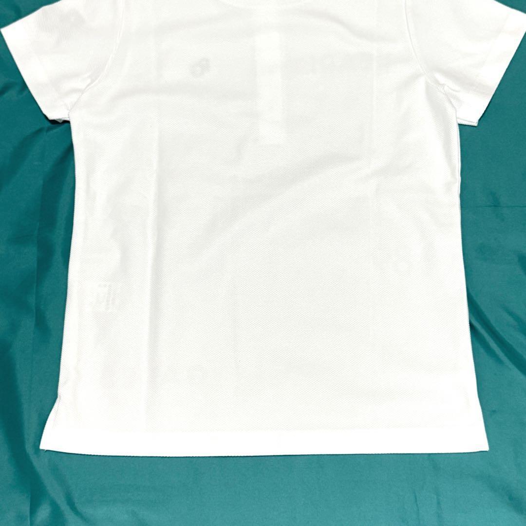 新品タグ付 パーリーゲイツ ゴルフポロシャツ 白 雷柄 日本製　0 22年モデル