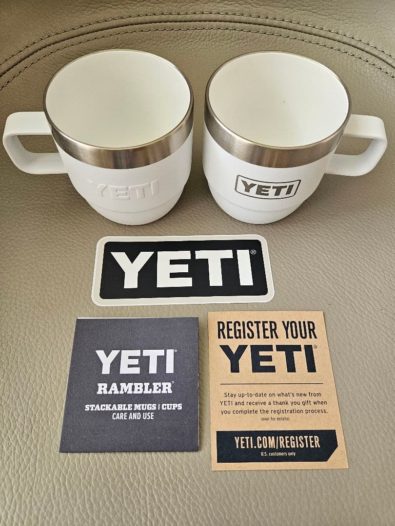 新品 YETI イエティRAMBLER 6oz マグカップ 白2個セット