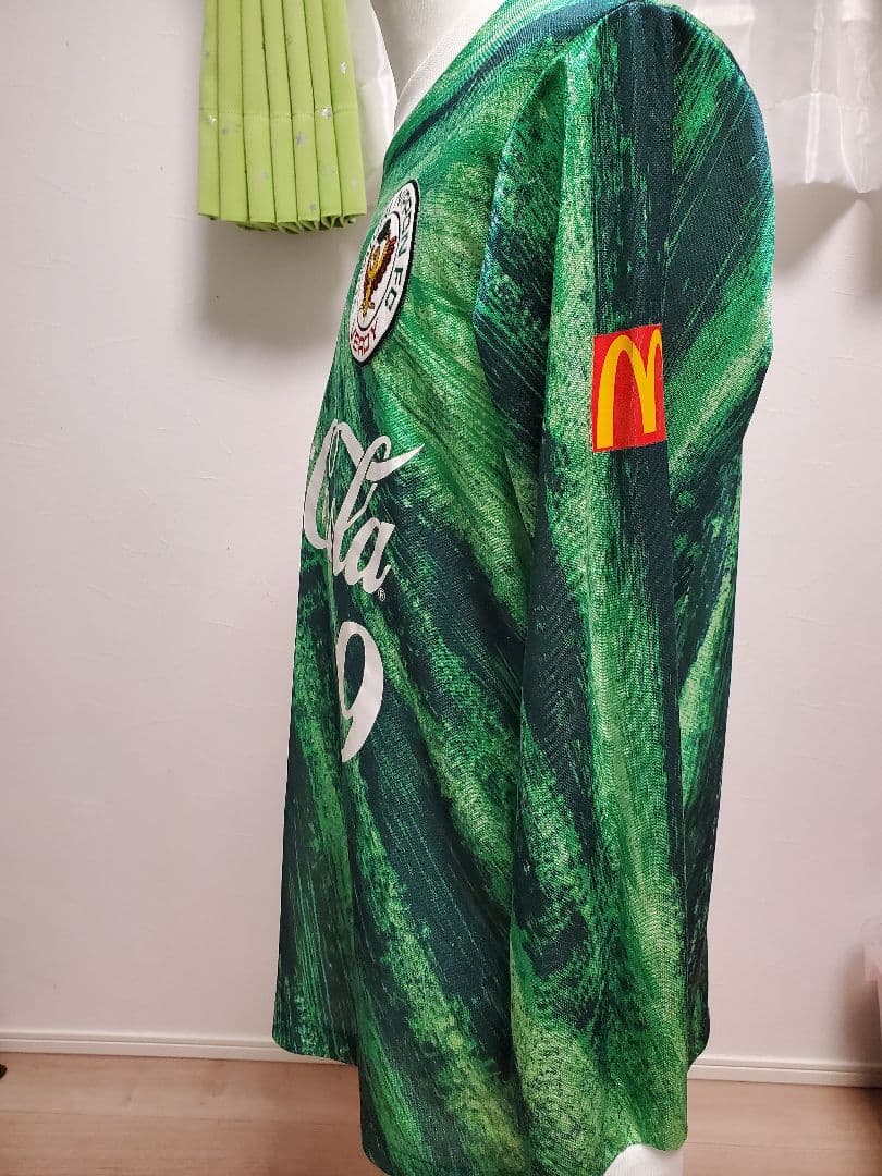 ヴェルディ川崎 武田修宏選手着用 支給品　長袖ホームユニフォーム 元日本代表