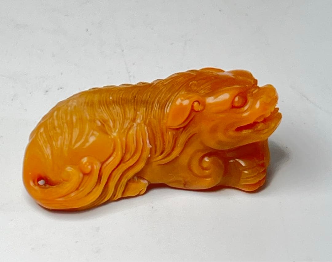 極上 文房具　天然石　田黄石? BL2-01